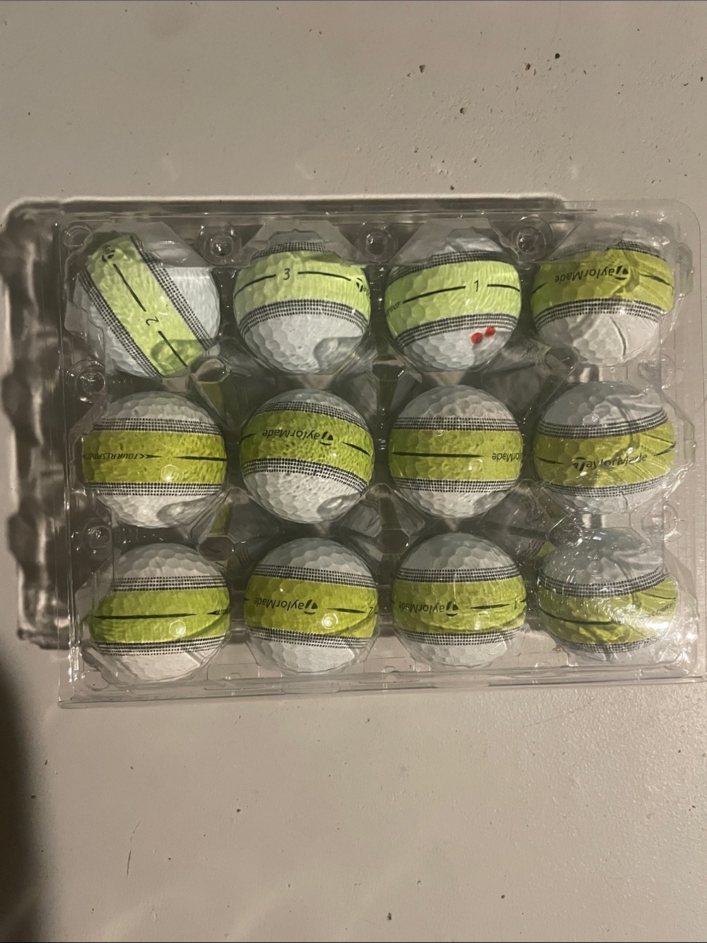 Golf Balls in Tray